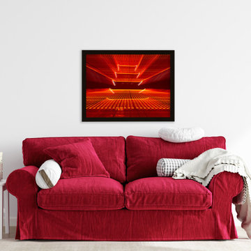 Abstract Reading Pagoda Architectural Wall Art Prints
