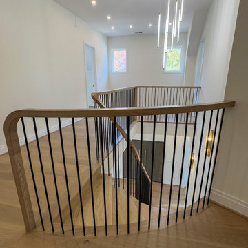 Project #144 | Slightly Curved Transitional Staircase