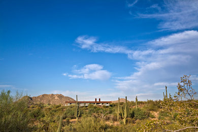 Contemporary exterior home idea in Phoenix
