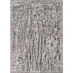 KAS - KAS Inspire 7506 Gray Expressions Area Rug, 9'10"x13'2" - Inspire is a collection of trendy transitional and traditional machine woven rugs with metallic highlights throughout. These beautiful rugs are made in Turkey of shrink polyester and polyester with a 1/4" pile height.