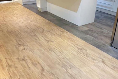 Amtico Spacia Bronze in the Kitchen and Sherwood Oak in the Lounge