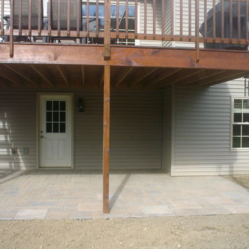 Russell, PA patio under deck area