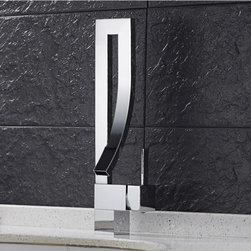 MODERN SINGLE HANDLE FAUCET Chrome $139.90 USD - Bathroom Sink Faucets