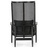 Wingman Lounge Chair, Gray, Black
