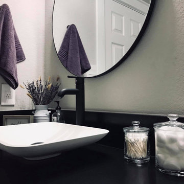 Round Rock, TX - Indian Premium Black Granite Satin Finish - Bathroom