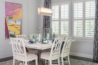 Example of a minimalist dining room design in Salt Lake City