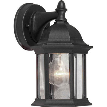 Forte Lighting 1776-01 5Wx9.5Hx6.25E Outdoor Wall Sconce - Black