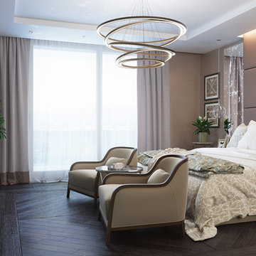 3D Rendering a new Modern Bedroom