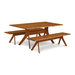 Audrey Cherry Solid Top Dining Table - Dining Tables