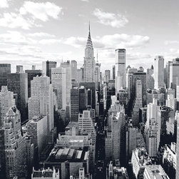 Platin Art's Deco Glass Wall Decor- Skyline of Manhattan - Wallpaper