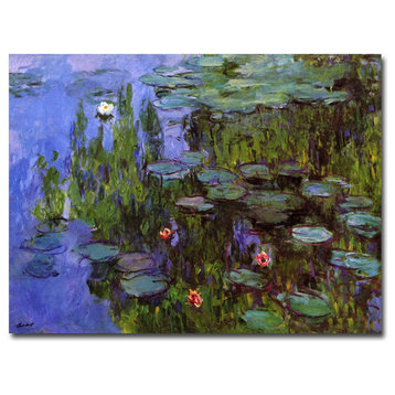 'Sea Roses' Canvas Art by Claude Monet