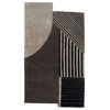 Jaipur Living Ginata Handmade Geometric Gray/ Black Area Rug, 6'x9'8" Irr