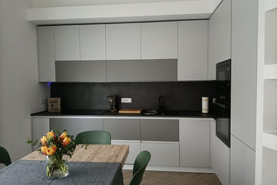 Photo of a modern kitchen in Milan.