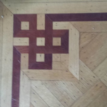 Hardwood borders and inlays