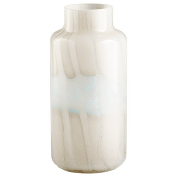 Cyan Design Large Lucerne Vase 11078 - Tan and Aqua
