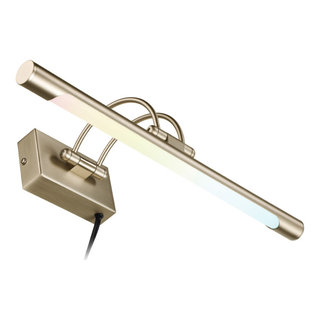 Satin Brass 24 Best Battery LED Slimline Picture Light