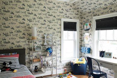 Inspiration for an eclectic bedroom remodel in New York