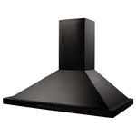 ZLINE Kitchen and Bath - ZLINE 42" Convertible Vent Wall Range Hood in Black Stainless Steel - The ZLINE BSKBN-42 is a 42 in. professional wall mount stainless steel range hood with a modern design and built-to-last quality, making it a great addition to any kitchen. This hood's high-performance, 400 CFM 4-speed motor will provide all the power you need to quietly and efficiently ventilate your stove while cooking. With its classic 430 grade black stainless steel, this range hood contains rust, temperature, and corrosion-resistant properties to ensure a durable vent hood that will last for years to come. Enjoy modern features, including built-in LED lighting for an illuminated culinary experience and dishwasher-safe stainless steel baffle filters for easy clean-up. This wall mount range hood has a convertible vent, so you can have a luxury range hood whether you need a ducted or ductless option. Enjoy easy installation and an easy recirculating conversion process. Experience Attainable Luxury - in the heart of your home, with a ZLINE range hood. ZLINE Kitchen and Bath stands by all products with its manufacturer parts warranty. The BSKBN-42 ships next business day when in stock.