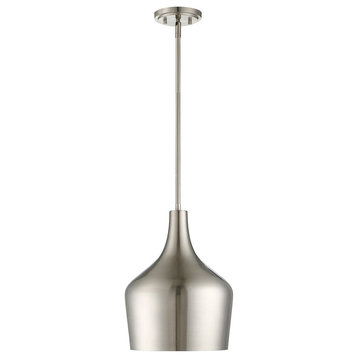 Trade Winds Lisa Metal Pendant Light in Brushed Nickel