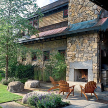 outdoor fireplace
