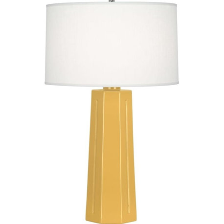 Robert Abbey Mason TL Mason 26" Column Table Lamp - Sunset Yellow