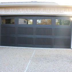 Wayne Dalton  9800 Fiberglass Door  Style is Sonoma with clear windows in the wa - Products