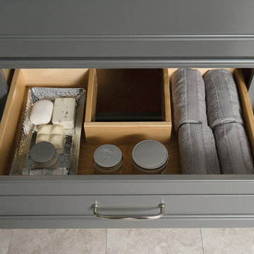 Cool and Calming Chapel Hill Bathroom Furniture from Dura Supreme Cabinetry