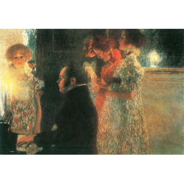 Gustav Klimt Schubert at the Piano II Wall Decal