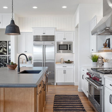 SUBDUED HUES  - Family Kitchen Remodeling in Alhambra, CA