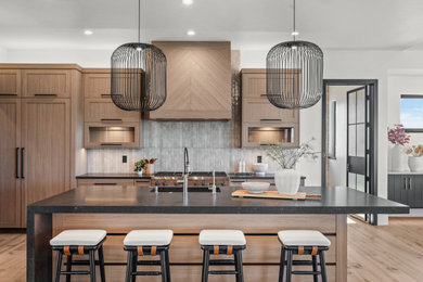 Kitchen - modern kitchen idea in Denver