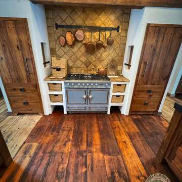 Reviving Unique Reclaimed Hardwood Floors in Homer Glen, Illinois.