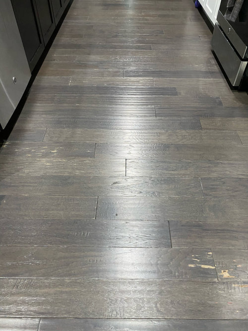 peeling engineered hardwood