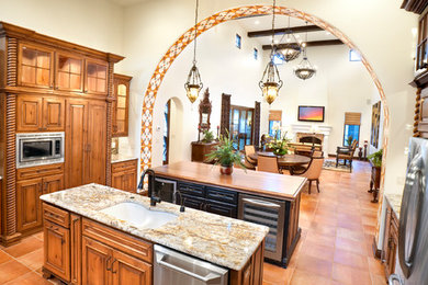 Inspiration for a mediterranean kitchen remodel in Other