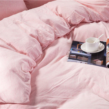 Ballet Slipper Pink Linen duvet cover
