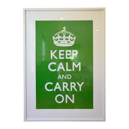 Keep Calm and Carry On Print Framed - Products