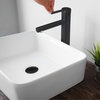 STYLISH Single Handle Bathroom Vessel Sink Faucet, Stainless Steel Matte Black