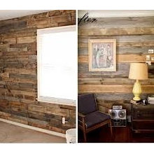 reclaimed wood wall panelling