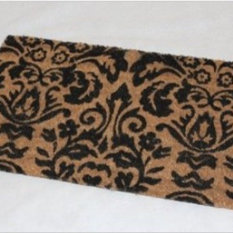 Coir Black Scroll Baroque Doormat Door Mats Coir Black Scroll Baroque Doormat Door Mats