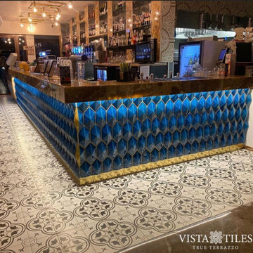 Blue Diamonds Tile