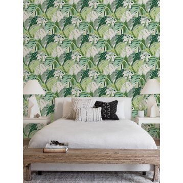 Green Adansonii Peel and Stick Wallpaper Bolt