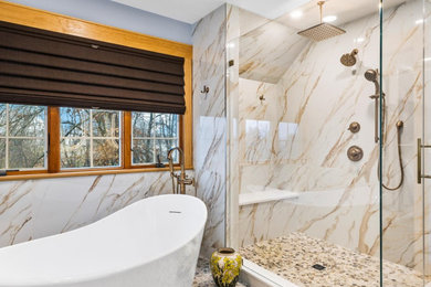 Trendy bathroom photo in New York