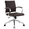 Felix Mid Back Management Office Chair, Brown