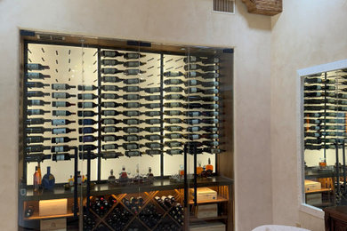 Wine cellar - modern wine cellar idea in Las Vegas