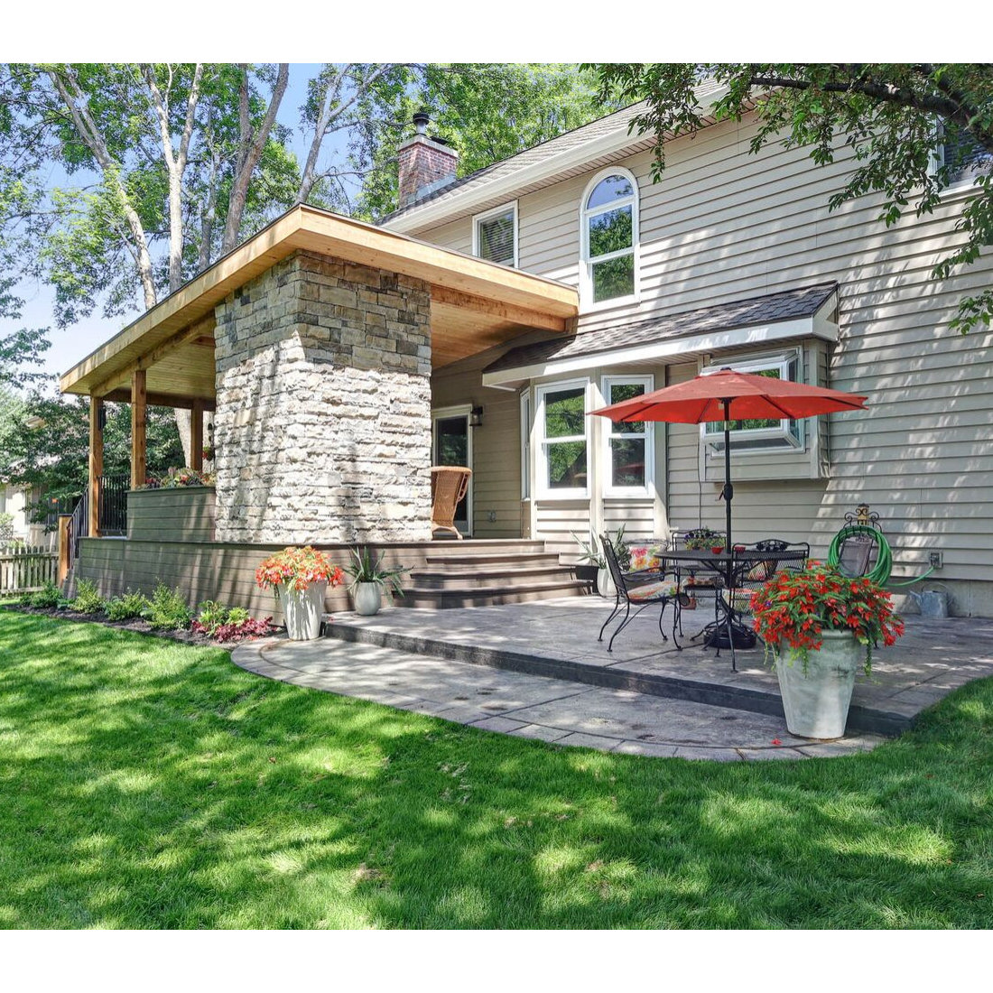 Beautiful Olathe Covered Deck