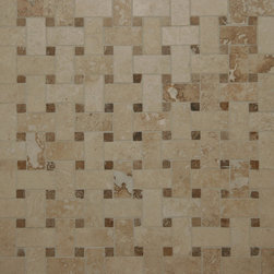 Travertine Basketweave Mosaic Tiles - Mosaic Tile