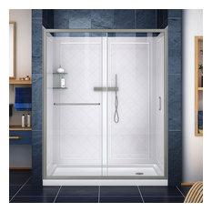 30x60 Shower Stalls And Kits Houzz Dreamline Infinity Z Sliding Shower Door 30 X60 Base Right Dr