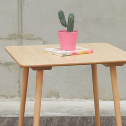 Dining TablesNatural Ironica 80cm Square Kitchen Table by Tom Kelley for TON - Dining Tables