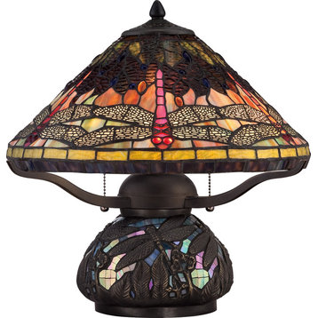 Quoizel Lighting TF1851TIB Tiffany - 16.5 Inch 2 Light Table Lamp
