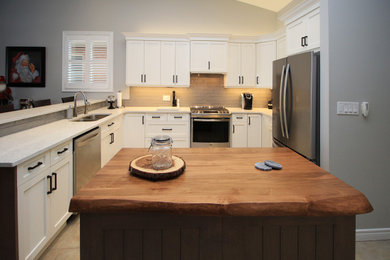 Large transitional kitchen photo in Other