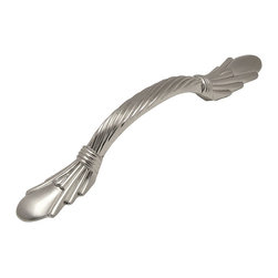 Cosmas - Cosmas 7681SN Satin Nickel Cabinet Pull, 3" Hole Centers, Set of 5 - Cabinet And Drawer Handle Pulls